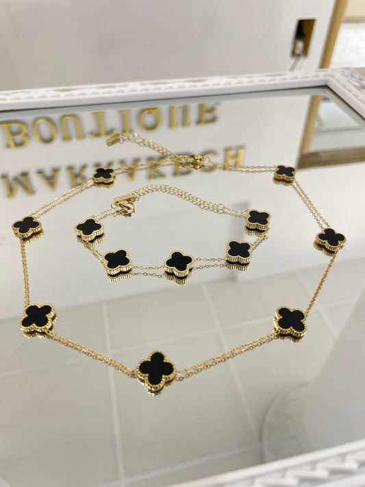 Дамско колие с детелини