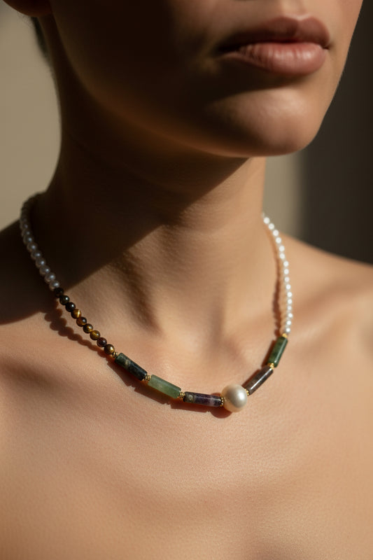 Colier cu perle naturale Alenna