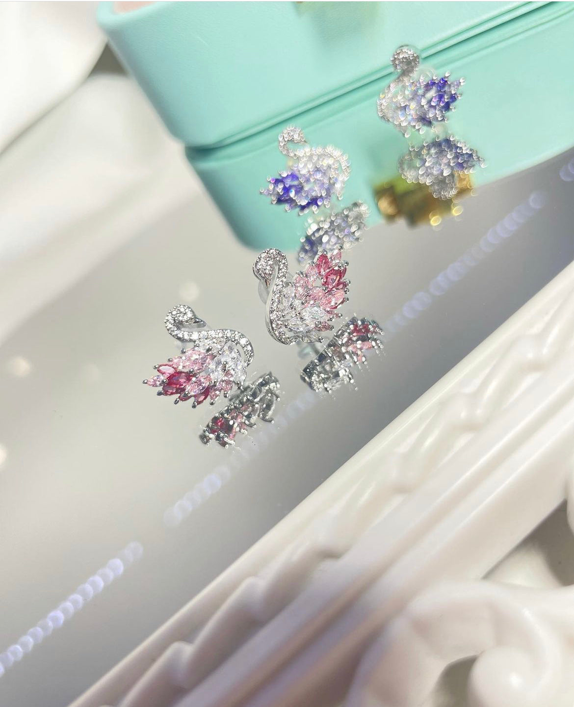 Обеци "Лебед"