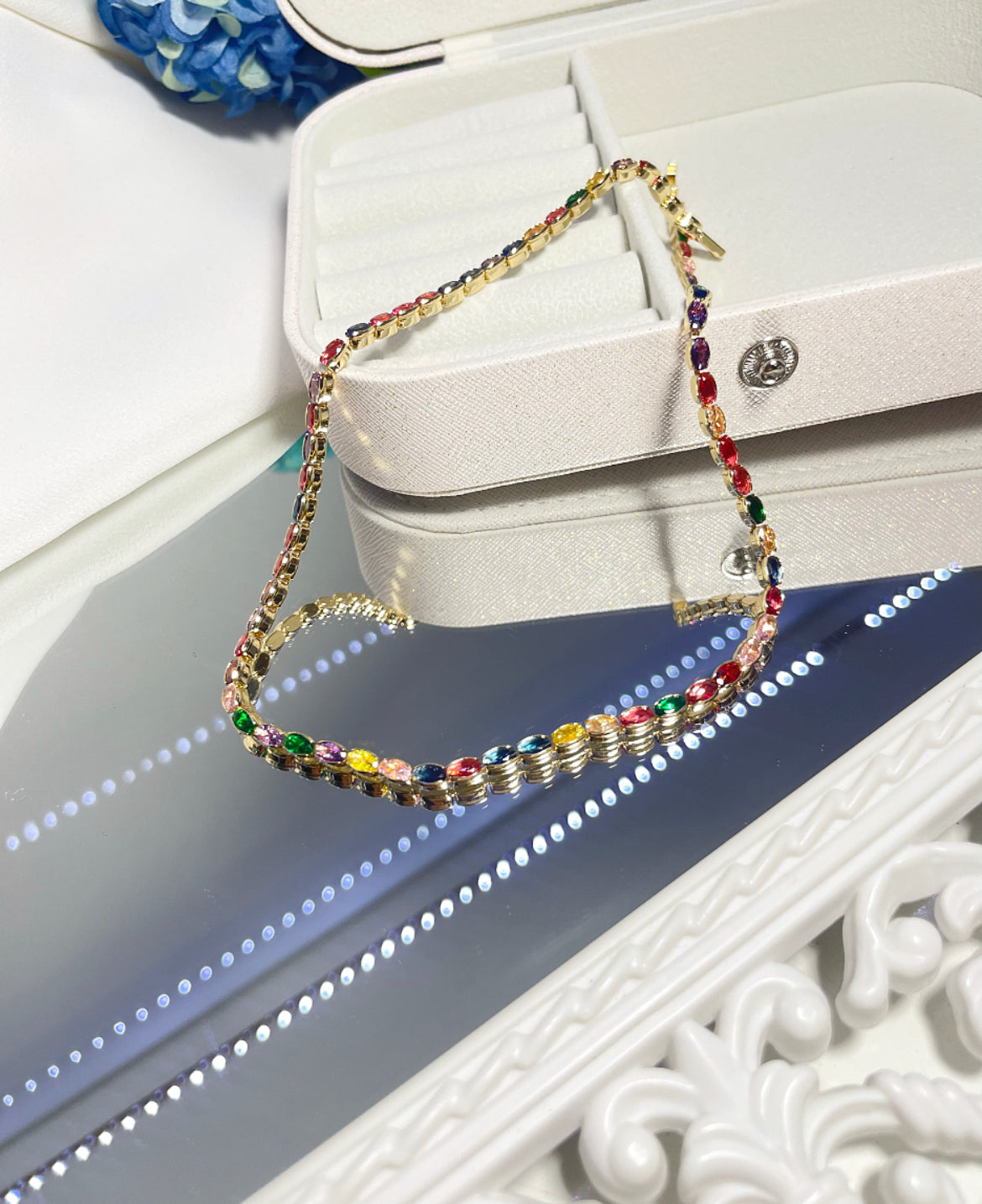 Цветен кристален чоукър