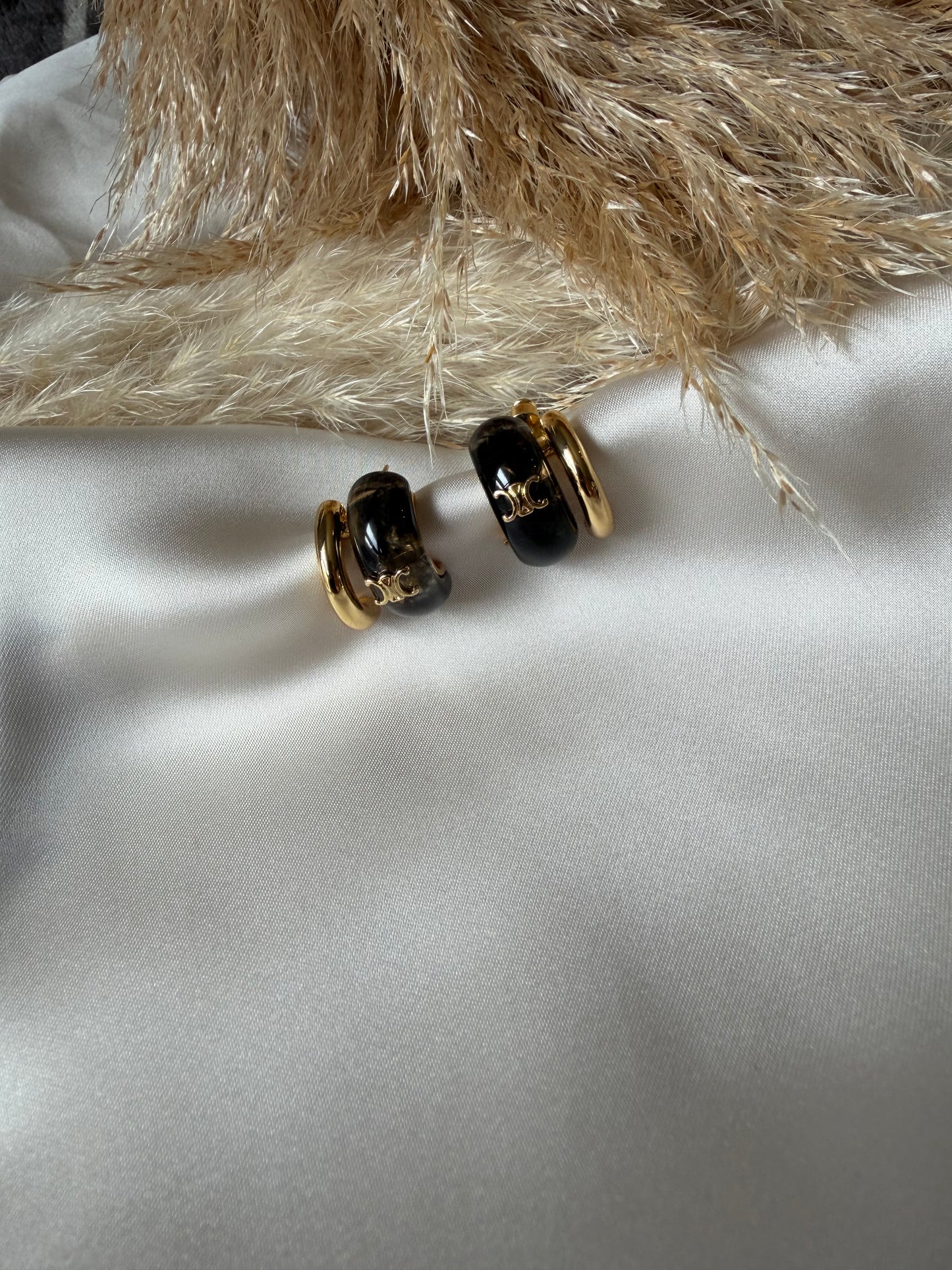 Cercei Amber Glow Hoops