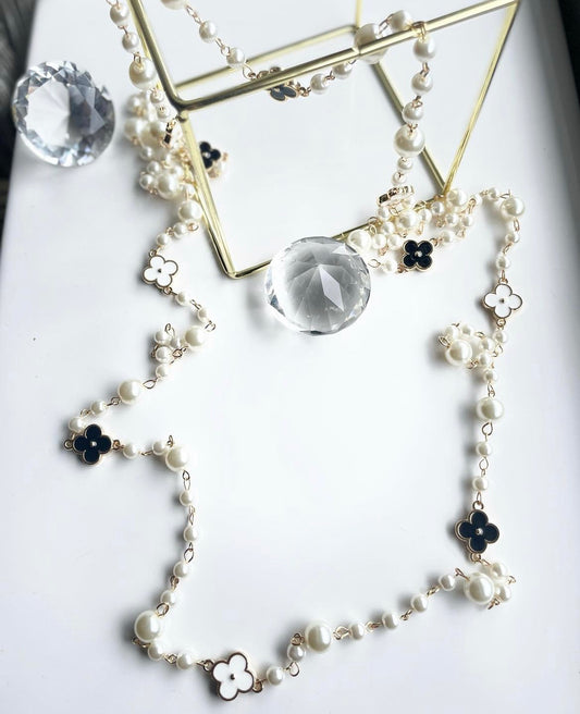 Дълго колие с перли