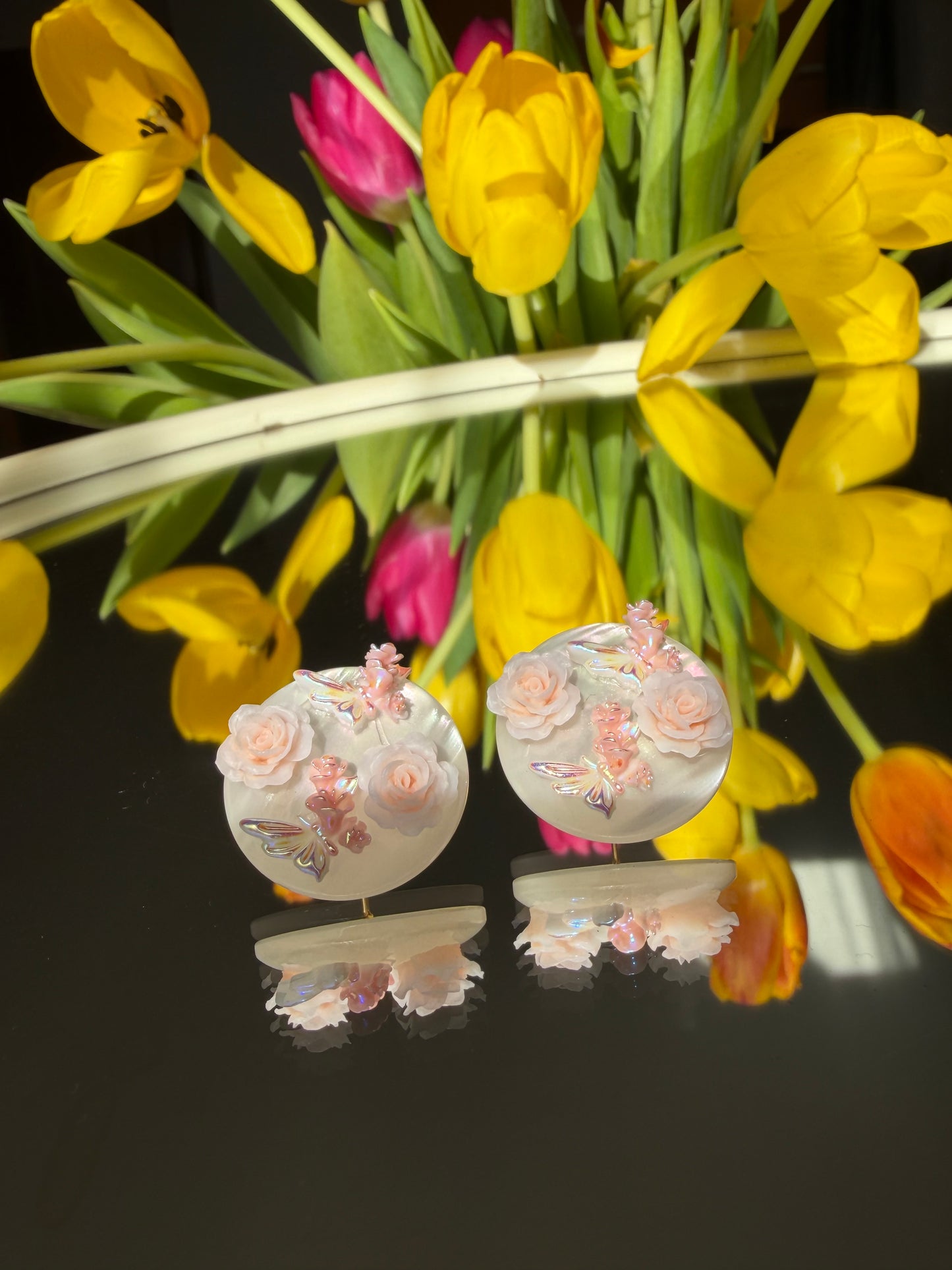Ръчно изработени обеци “Flowers “