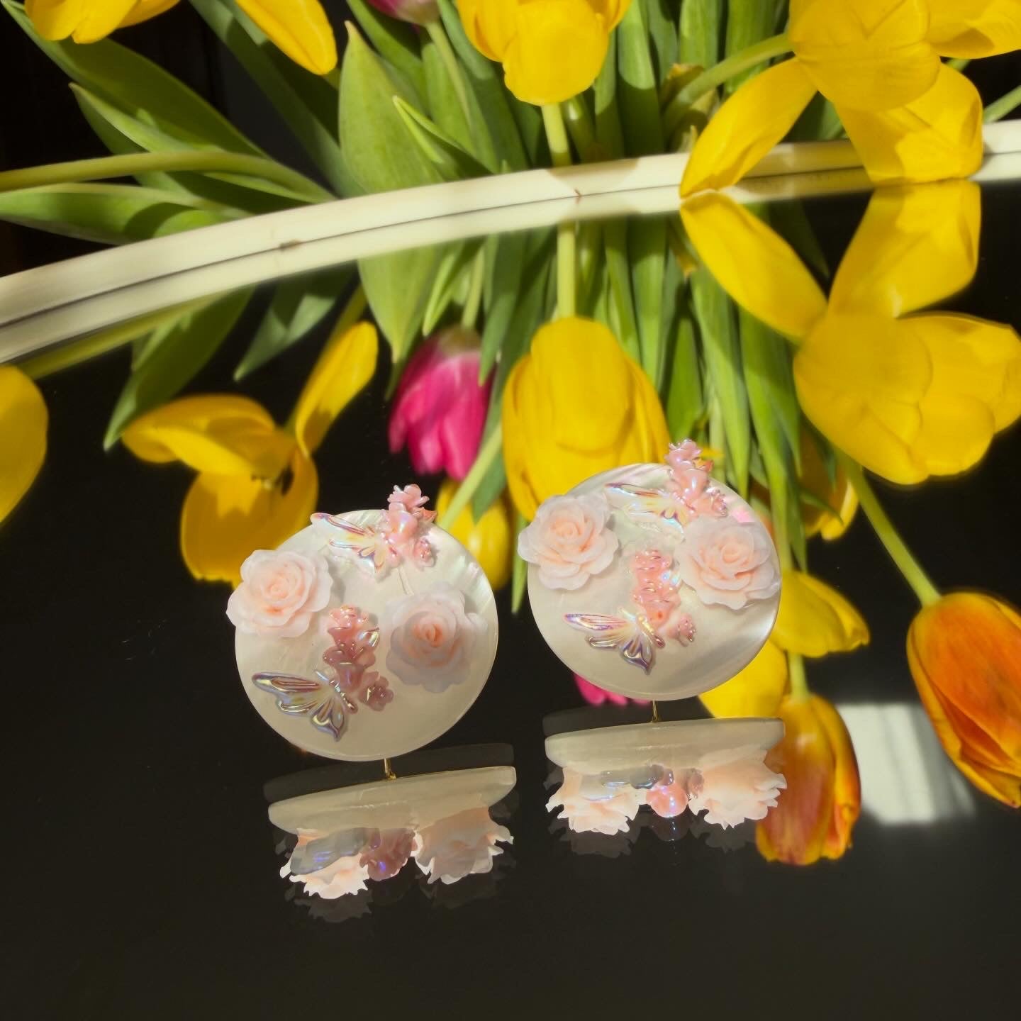 Ръчно изработени обеци “Flowers “